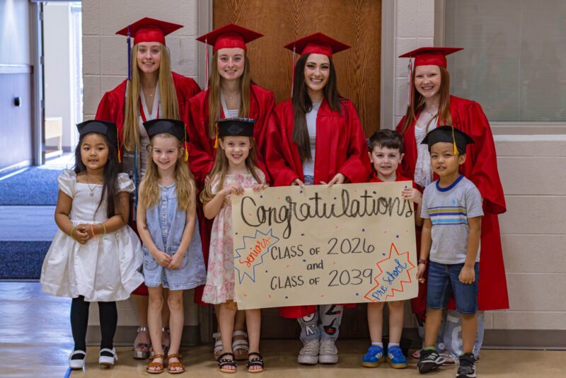 Image for the Tweet beginning: Our preschool graduates took their