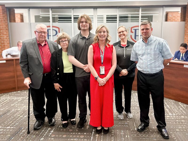 Image for the Tweet beginning: Board of Education welcomed four