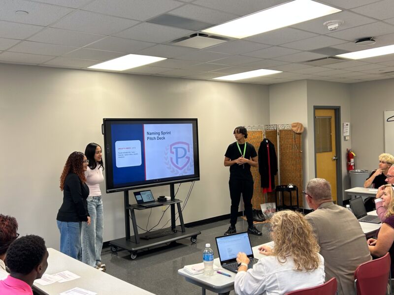 Image for the Tweet beginning: Students at our new Innovation