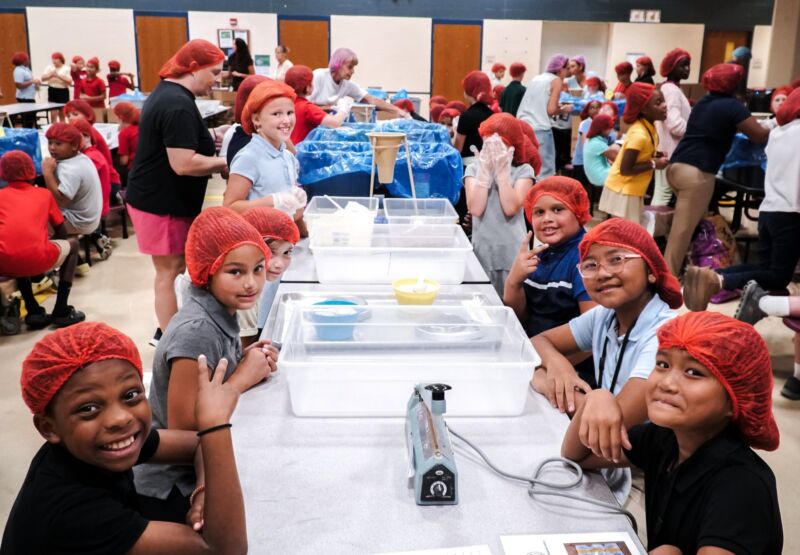 Image for the Tweet beginning: Fourth and fifth grade students