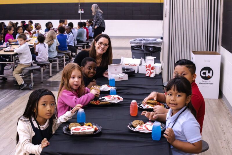 Image for the Tweet beginning: These students at Winchester Village