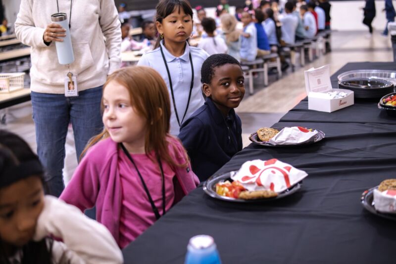 Image for the Tweet beginning: These students at Winchester Village