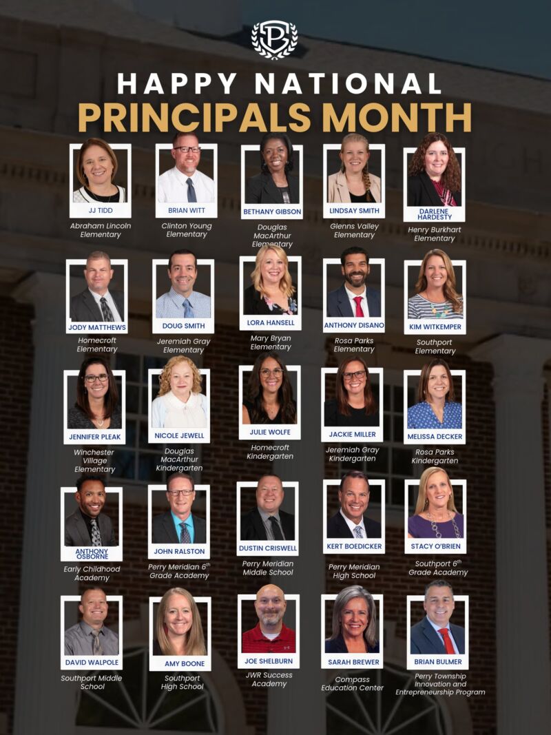 Image for the Tweet beginning: October is National Principals Month,