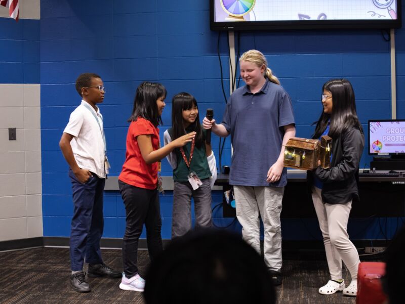 Image for the Tweet beginning: Mary Bryan fifth graders took