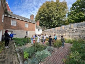 Touring governors mansion in Corydon, IN