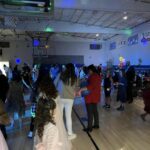 Dancing in the gym at the father-daughter dance