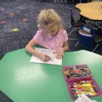 first grader working counting to 100