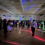 Dancing in the gym at the father-daughter dance