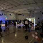 Dancing in the gym at the father-daughter dance