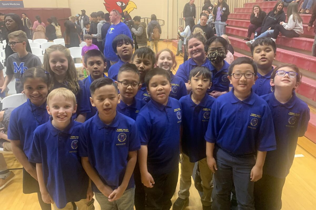 Math Bowl Team at competition