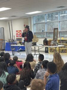 5th grade students learning about what it was like to be a sailor on the U.S.S. Constitution during the War of 1812 from Mr. Caddell