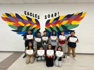 GV students with their respect award
