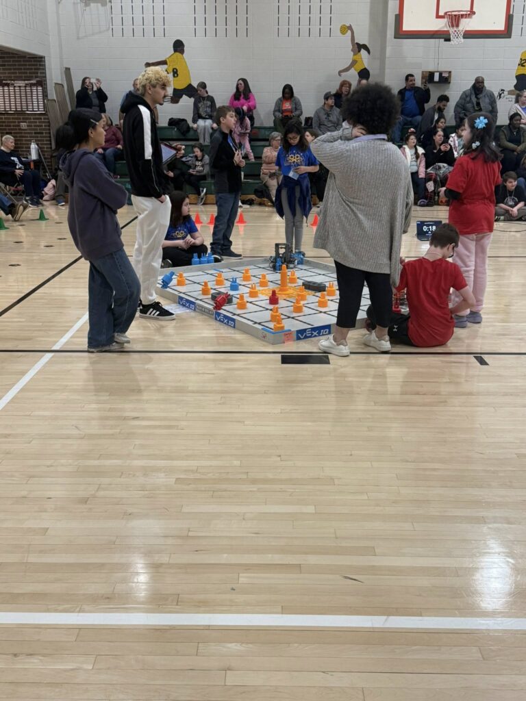 GV robotics team working hard at their competition