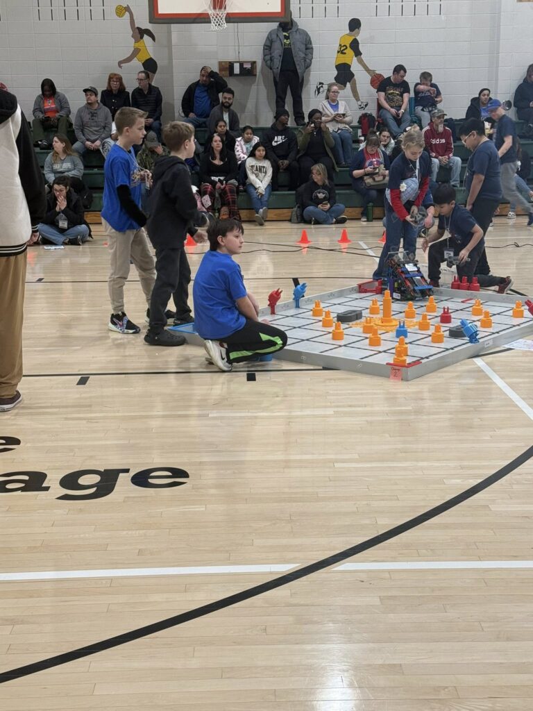 GV robotics team working hard at their competition