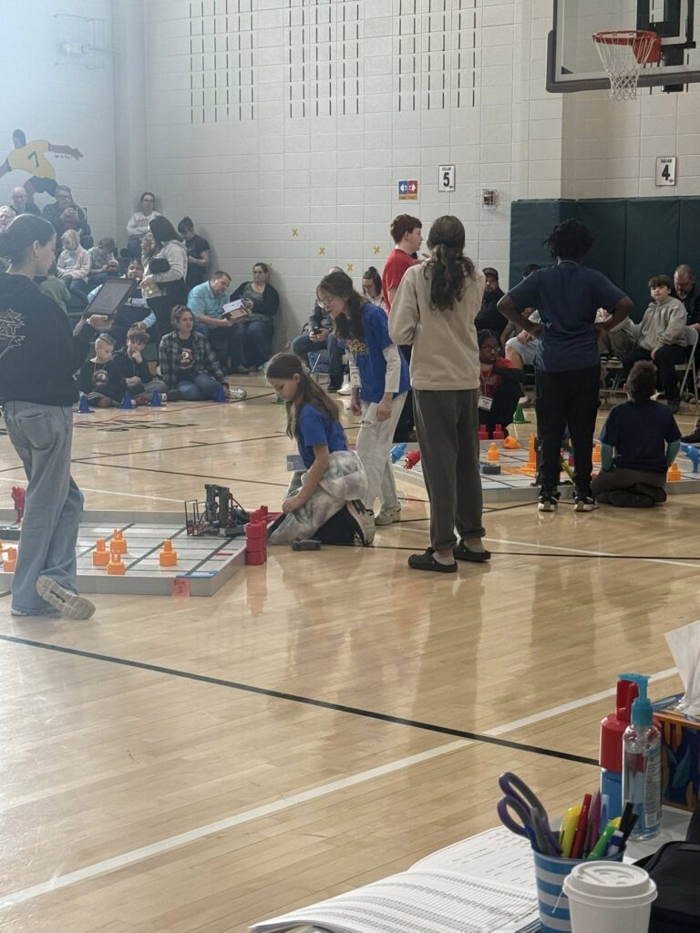 GV robotics team working hard at their competition