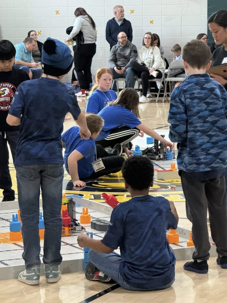 GV robotics team working hard at their competition