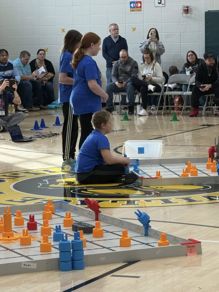 GV robotics team working hard at their competition