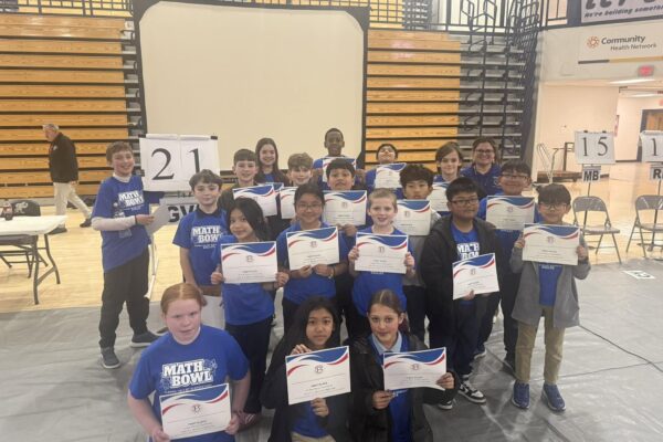 Glenns Valley Math Bowl Team after winning first place