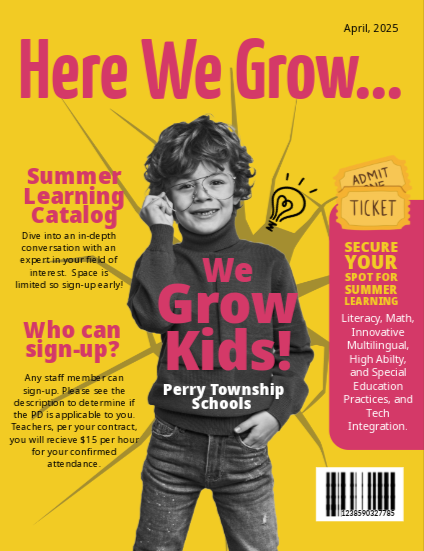 Cover Image from Summer Learning Catalog