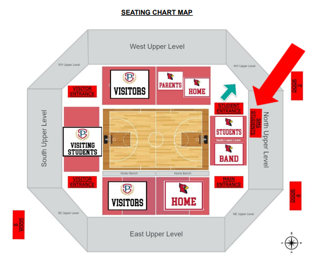 SHS seating map