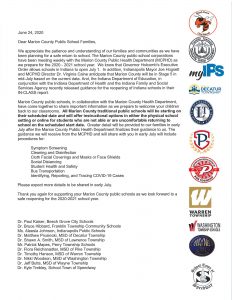June 24 Marion County Letter