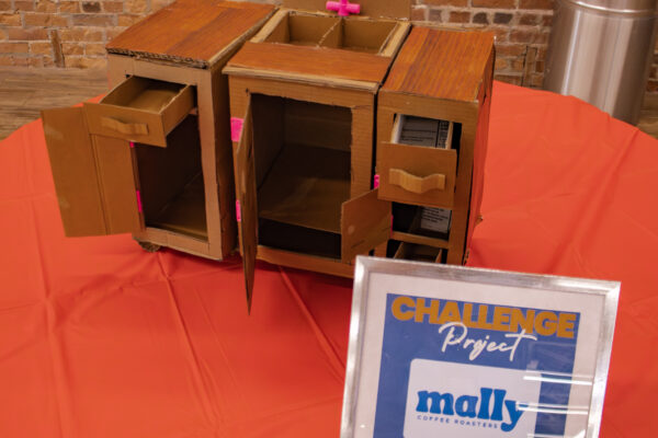 Students showing prototypes to stakeholders